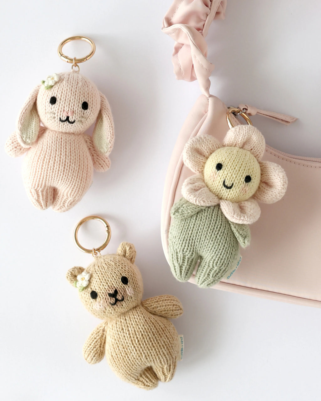 Baby honey bear bag charm