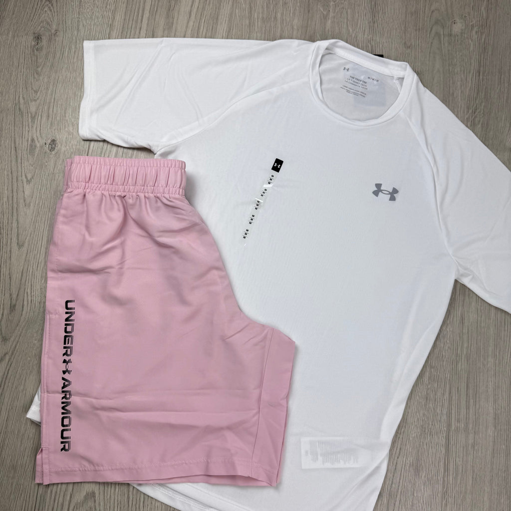 Under Armour Set - White/Prime Pink