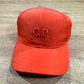 CP Company Chrome-R Logo Cap in Poinciana Orange