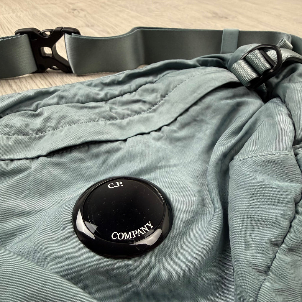 CP Company Zip Chrome Bag - Silver Blue