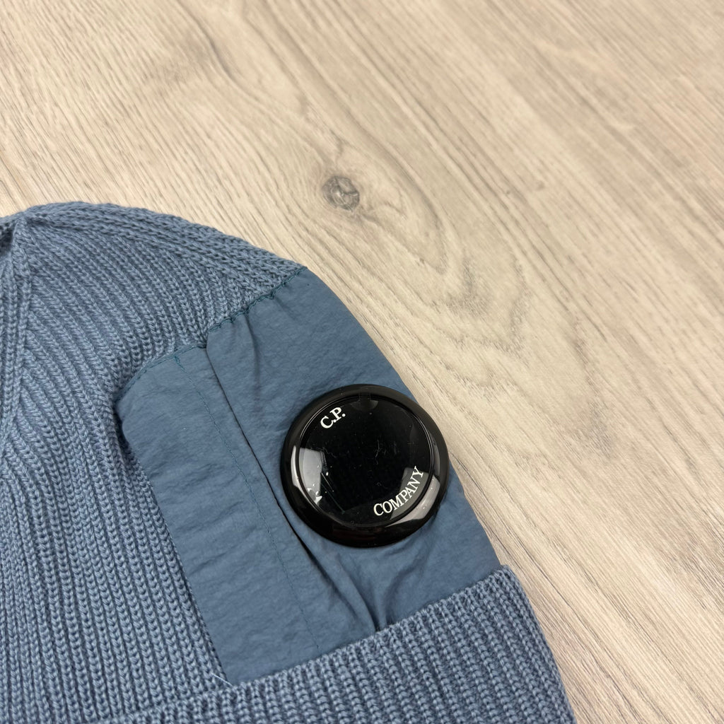 CP Company Lens Beanie - Flint Stone