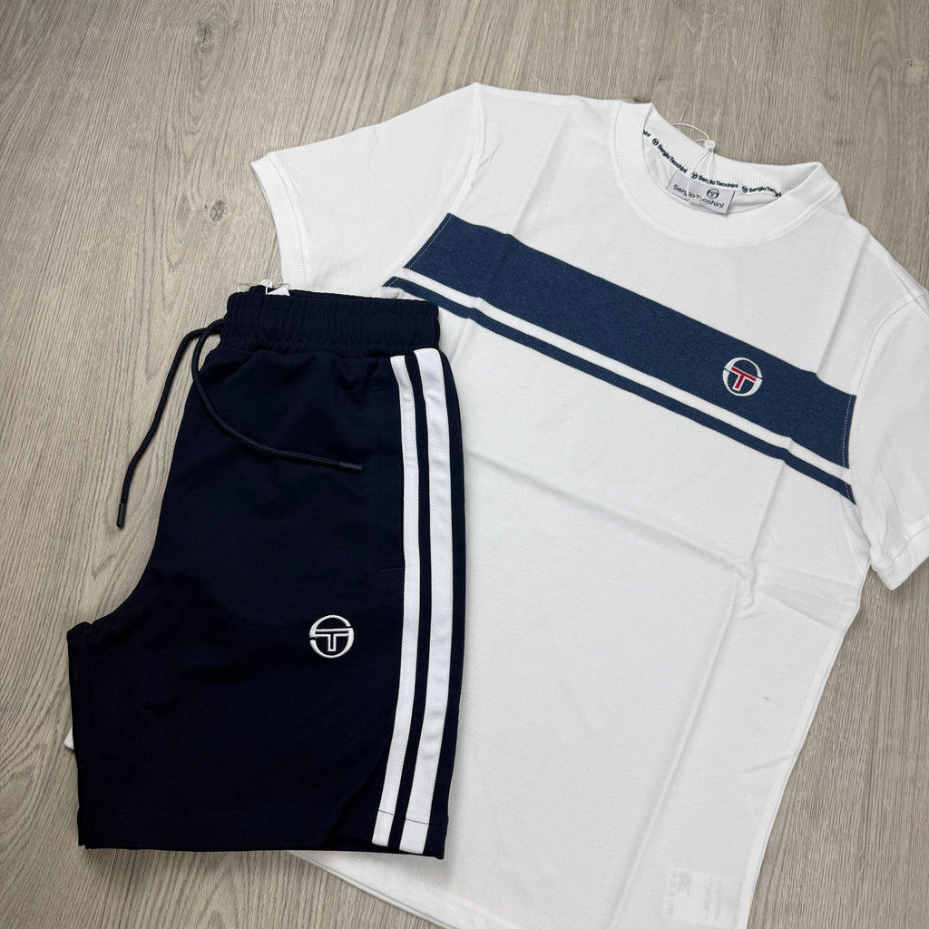 Sergio Tacchini 'Denim Masters' Set - White/Maritime Blue