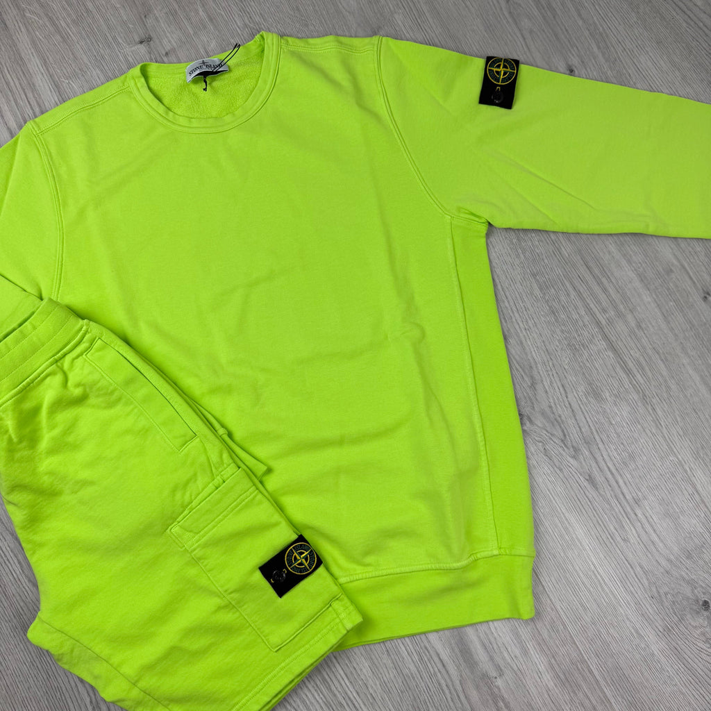 Stone Island Junior Tracksuit - Lime